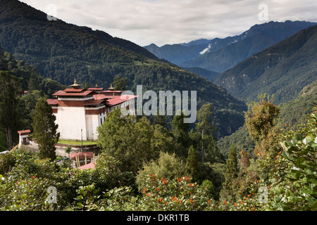 Trongsa Dzong, Bhoutan, Banque D'Images