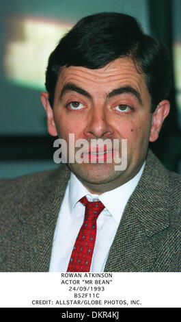 ROWAN ATKINSON.ACTEUR ''MR BEAN''.24/09/1993.B52F11C. Banque D'Images