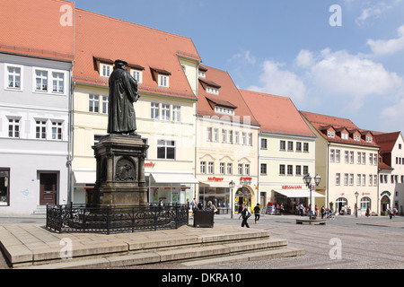 Eisleben Sachsen Anhalt Marktplatz place du marché Banque D'Images