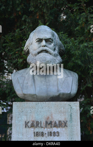 Denkmal, Karl Marx, Strausberger Platz, Friedrichshain, Berlin, Deutschland Banque D'Images