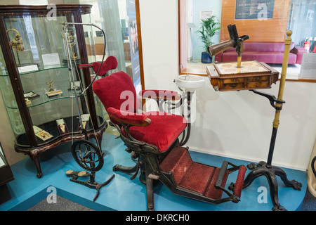 L'Angleterre, Londres, Wimpole Street, British Dental Association Museum dentaires Dentistes Président, 19e siècle Banque D'Images