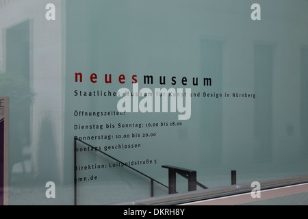 Neues Museum Nürnberg Design und Kunst Banque D'Images