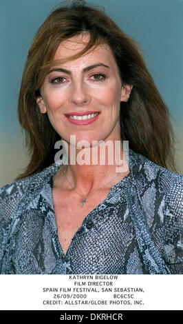 Le 26 septembre, 2000 - FILM FESTIVAL, SAN SEBASTIAN - Kathryn Bigelow.DIRECTEUR DE FILM.ESPAGNE.FILM FESTIVAL, SAN SEBASTIAN,.26/09/2000.BC6C5C.CREDIT : crédit(Image : © Photos Globe/ZUMAPRESS.com) Banque D'Images