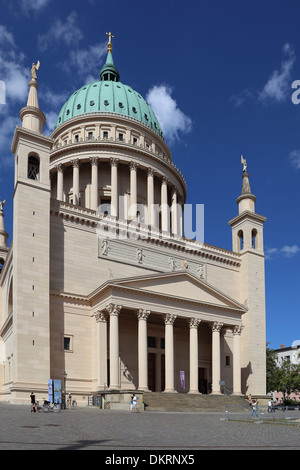 Alter Markt Potsdam Nikolaikirche St. Banque D'Images