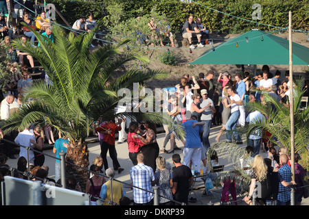 Spree Berlin Strandbar suis Amphitheatre Banque D'Images