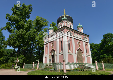 Russisch-Orthodoxe Kirche des heiligen Alexander Newskij zu Potsdam, Potsdam, Schaubek Kolonie, Brandenburg, Allemagne Banque D'Images