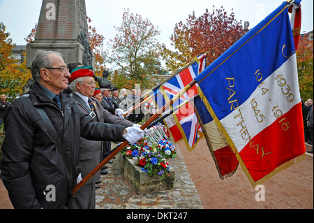 Le jour du Souvenir à Parthenay Deux-sevres France Banque D'Images