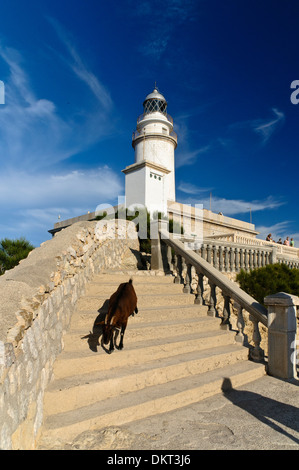 Phare, Cap de Formentor, Formentor, Majorque, Iles Baléares, Espagne, Europe Banque D'Images