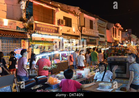 Nachtmarkt , Jonker Street, Melaka, Malaisie Banque D'Images