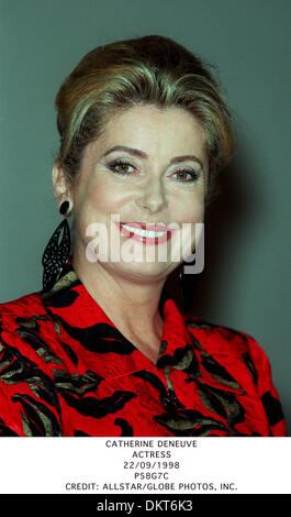 CATHERINE DENEUVE ACTRICE..22/09/1998.P58G7C. Banque D'Images