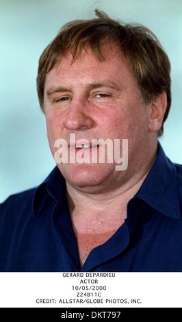 10 mai 2000 - Gérard Depardieu.acteur.10/05/2000.Z24B11C.CREDIT : crédit(Image : © Photos Globe/ZUMAPRESS.com) Banque D'Images