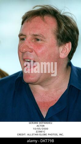 10 mai 2000 - Gérard Depardieu.acteur.10/05/2000.Z29B1C.CREDIT : crédit(Image : © Photos Globe/ZUMAPRESS.com) Banque D'Images