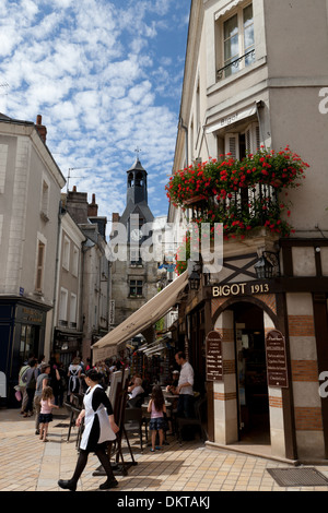 Amboise, France, en été. Maison Bigot Chocolatier Banque D'Images