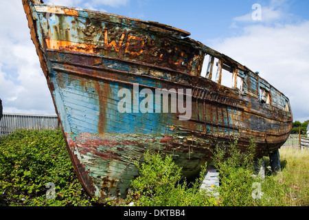 La coque des bateaux anciens. Banque D'Images