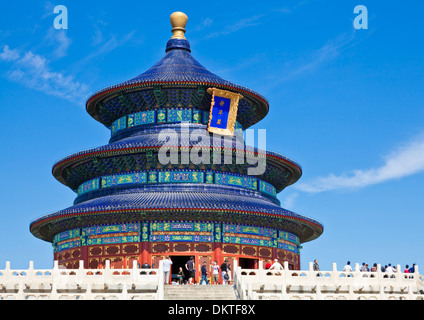 Tian Tan complexe, Temple du Ciel, Qinian Dian temple, Beijing, Chine, République populaire de Chine, l'Asie Banque D'Images