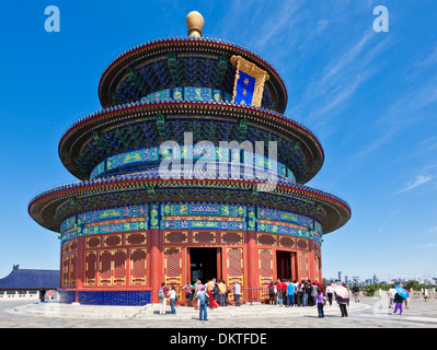 Tian Tan, Temple du Ciel, Qinian Dian temple, Beijing, Chine, République populaire de Chine, l'Asie Banque D'Images