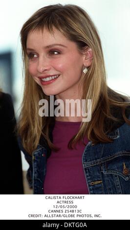 Le 12 mai 2000 - L'ACTRICE Calista Flockhart..12/05/2000.CANNES Z54B13C.CREDIT : crédit(Image : © Photos Globe/ZUMAPRESS.com) Banque D'Images