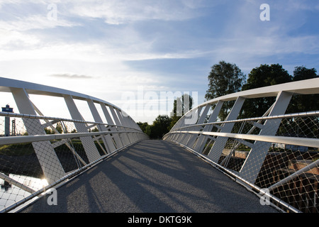 Passerelle, Reiherstieg, Wilhelmsburg, Hambourg, Allemagne Banque D'Images