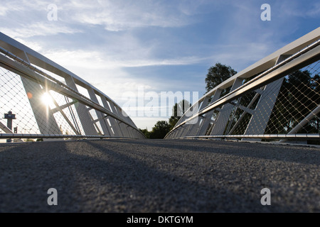 Passerelle, Reiherstieg, Wilhelmsburg, Hambourg, Allemagne Banque D'Images