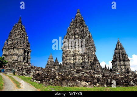 Roro Jonggrang, temple hindou (9e siècle), Prambanan, près de Yogyakarta, Java, Indonésie Banque D'Images
