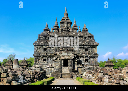 Candi Plaosan, temple (840s), Prambanan, près de Yogyakarta, Java, Indonésie Banque D'Images