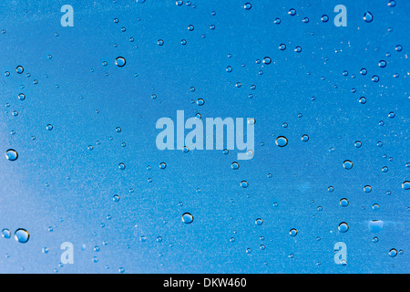 Close up photographie de gouttelettes d'eau Banque D'Images