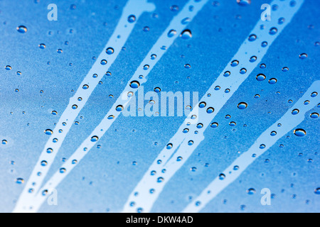 Close up photographie de gouttelettes d'eau Banque D'Images