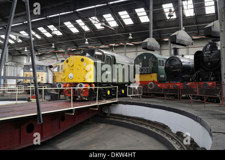 Barrow Hill Railway Engine a conservé des locomotives, Chesterfield Derbyshire Angleterre Banque D'Images