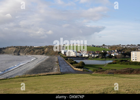 The Knap at Barry, Beach Wales UK, paysage côtier gallois Banque D'Images