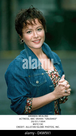 AMANDA MEALING.ACTRICE, BBC DRAMA ''GROUCHKO''.26/01/1994.B97C19C. Banque D'Images