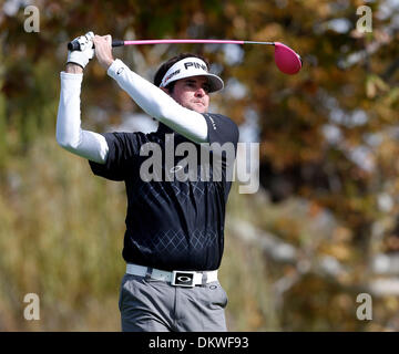 Thousand Oaks, CA, . Dec 8, 2013. Bubba Watson en action durant la finale du Northwestern Mutual World Challenge à Sherwood Country Club à Thousand Oaks, CA.Charles Baus/CSM/Alamy Live News Banque D'Images