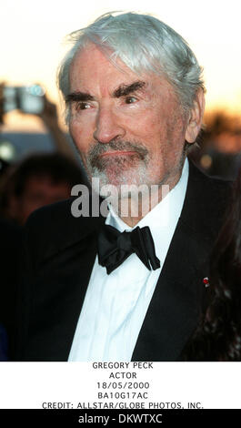 Le 18 mai 2000 - Gregory Peck.acteur.18/05/2000.BA10G17AC.CREDIT : crédit(Image : © Globe Photos/ZUMAPRESS.com) Banque D'Images