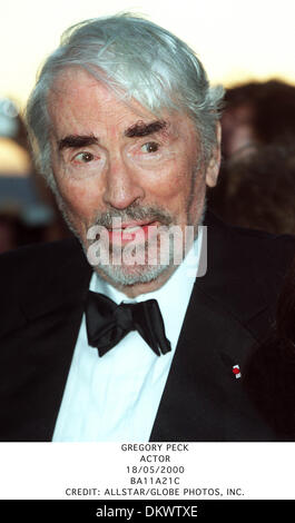 Le 18 mai 2000 - Gregory Peck.acteur.18/05/2000.BA11A21C.CREDIT : crédit(Image : © Photos Globe/ZUMAPRESS.com) Banque D'Images