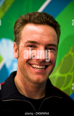 23 févr. 2010 - Vancouver, Colombie-Britannique, Canada - Team USA snowboarder Chris Klug après une conférence de presse au sujet de sa qualification pour l'équipe de snowboard durant les Jeux Olympiques d'hiver de 2010. (Crédit Image : © Patrick T Fallon/ZUMApress.com) Banque D'Images