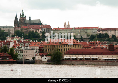 Le Château de Prague est un château à Prague où les rois de Bohême Banque D'Images