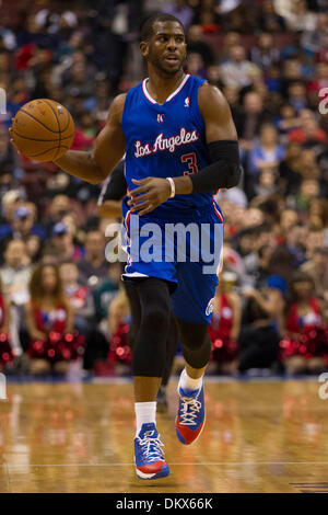 Philadelphie, Pennsylvanie, USA. 9Th Mar, 2013. Los Angeles Clippers Chris Paul meneur (3) en action au cours de la NBA match entre les Los Angeles Clippers et les Philadelphia 76ers au Wells Fargo Center de Philadelphie, Pennsylvanie. Christopher Szagola/Cal Sport Media/Alamy Live News Banque D'Images