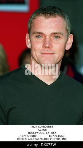 10 décembre 2000 - Hollywood, LA, USA - RICK SCHROEDER.acteur.HOLLYWOOD, LA, USA.10/12/2000.BD77C16AC.CREDIT : crédit(Image : © Globe Photos/ZUMAPRESS.com) Banque D'Images