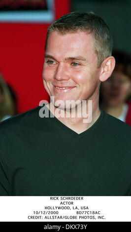 10 décembre 2000 - Hollywood, LA, USA - RICK SCHROEDER.acteur.HOLLYWOOD, LA, USA.10/12/2000.BD77C18AC.CREDIT : crédit(Image : © Globe Photos/ZUMAPRESS.com) Banque D'Images