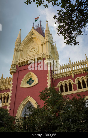 Bâtiment de cour élevée Calcutta (Kolkata), Inde Banque D'Images