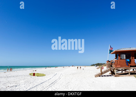 Lido Beach, Sarasota, la Côte du Golfe, Florida, USA Banque D'Images