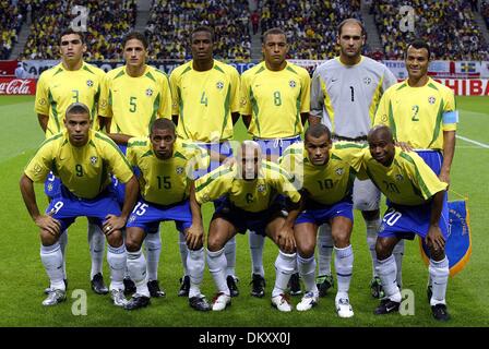 Avril 19, 1942 - BRÉSIL V TURQUIE - GROUPE DE L'ÉQUIPE DU BRÉSIL.BRÉSIL V TURQUIE.SAITAMA STADIUM, Saitama, JAPA.BRÉSIL V TURQUIE.26/06/2002.DI3912.K47872.PREWIEW DE LA COUPE DU MONDE 2006.(Image Crédit : © Globe Photos/ZUMAPRESS.com) Banque D'Images