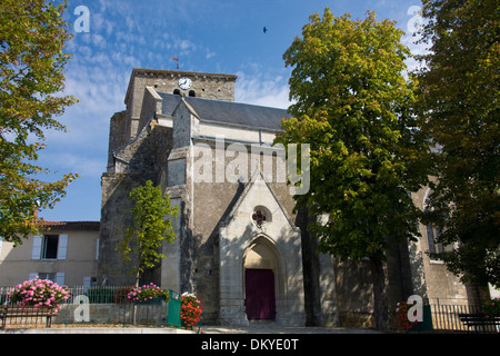 Église à Mouilleron en Pareds, Vendée, France Banque D'Images