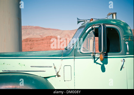 Trailer Park près de Monument Valley, Mexican Hat, Utah, USA Banque D'Images