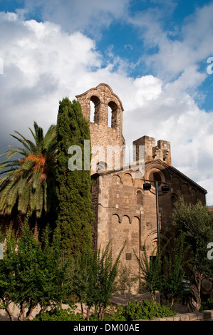 Sant Pau del Camp, l'église de Barcelone, Catalogne, Espagne Banque D'Images