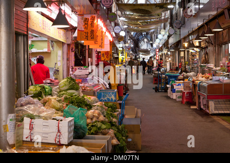 Les magasins traditionnels du marché - Séoul, Corée du Sud Banque D'Images