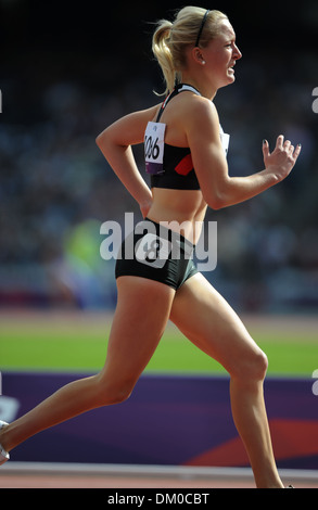 Women's 400m T37 série 1 2 Chaleur Leah Robinson (CAN) en action lors du Jour 8 du Stade olympique des Jeux Paralympiques de Londres 2012 Banque D'Images