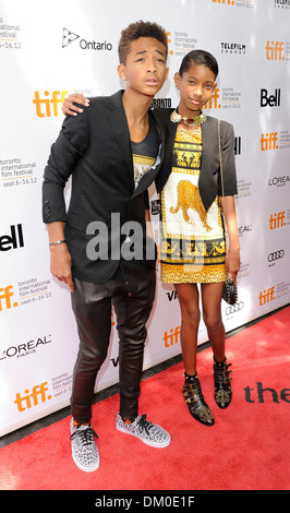 Jaden Smith et Willow Smith 2012 Toronto Film Festival - "Free Angela et tous les prisonniers politiques" - Premiere - Toronto Canada Banque D'Images