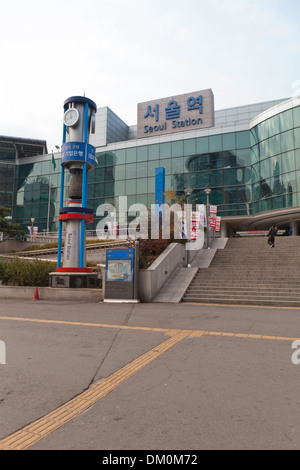 Nouveau Korail Seoul station - Séoul, Corée du Sud Banque D'Images