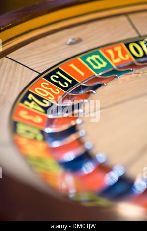 La roue de Roulette, Casino intérieur, Las Vegas, Nevada, USA Banque D'Images