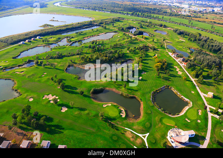 Zagreb, golf country club d'air Banque D'Images